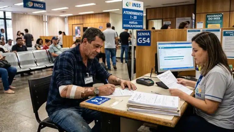 Dar entrada no auxílio-acidente exige ligar para o 135, porque o Meu INSS bloqueia o pedido. Veja os documentos, o passo a passo e o que fazer se for negado.